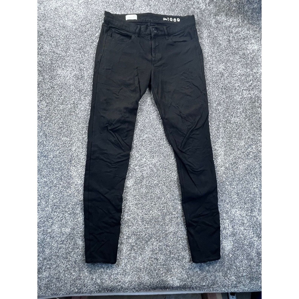 Gap‎ 1969 Black Legging Jeans Womens Size 26R Cotton & Polyester Blend